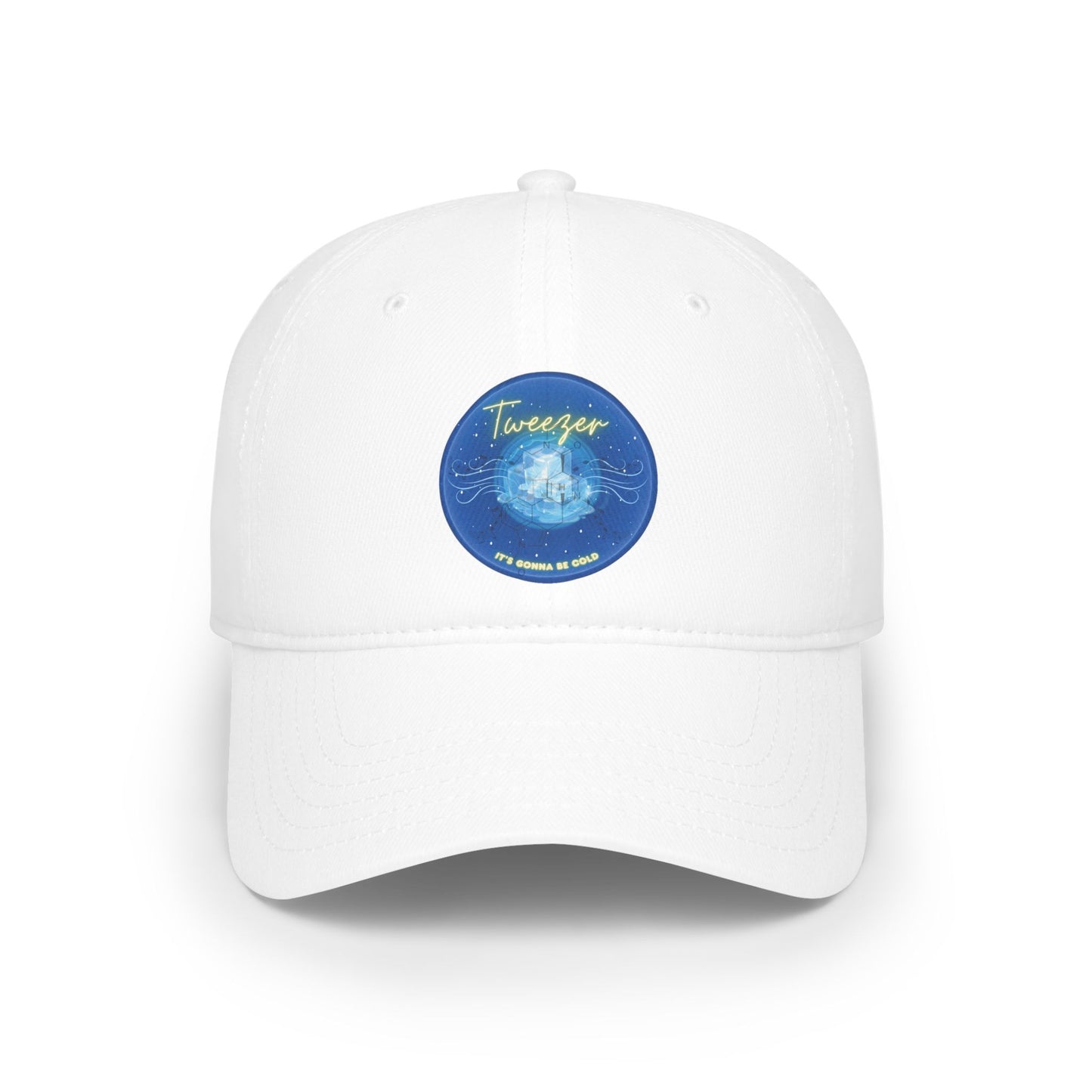 Lumpy Donut Baseball Cap - "The Donut Cap Reprised" - vivid blue donut w/