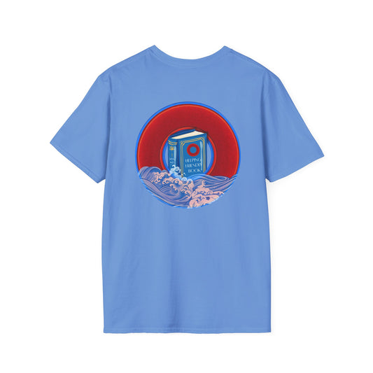 Classic Donut Tee - Unisex Soft-Style - "Helping Phriendly Donut Tee" - vivid red donut - w/flow - variant 3