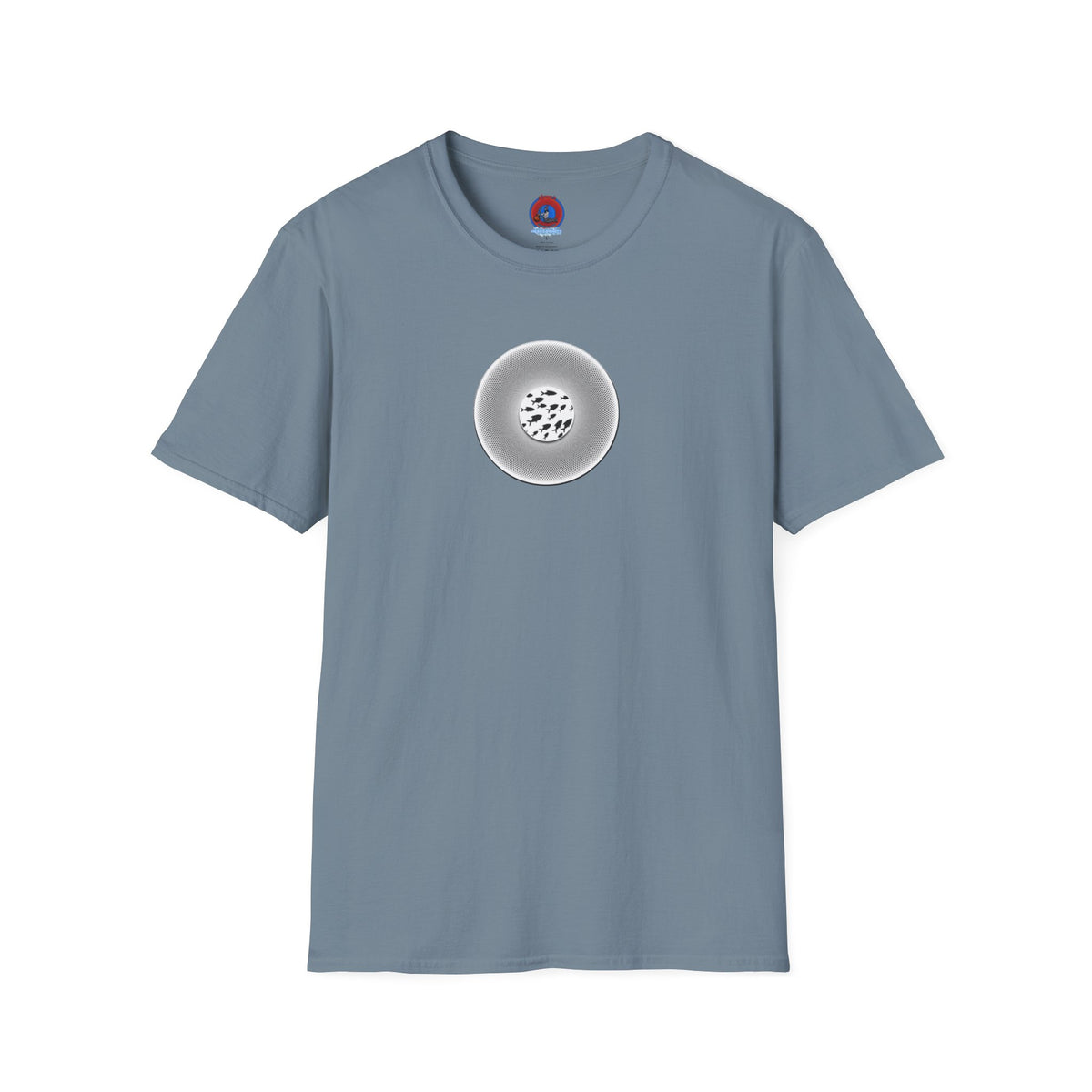 Classic Donut Tee - Unisex Soft-Style - "If I'm Swimming By" - variant 1 - white - textured donut