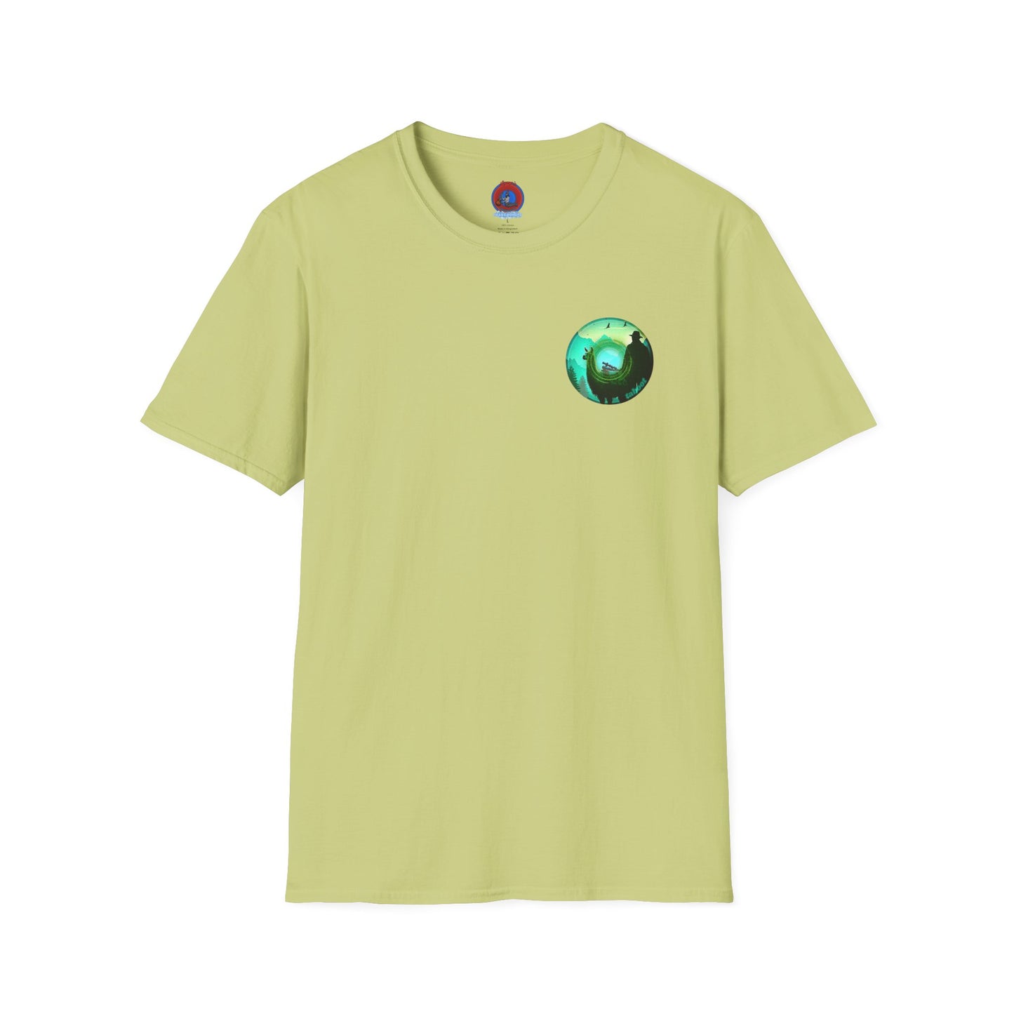 Classic Donut Tee - Unisex Soft-Style - "The Taboo(t) Donut" - green/picture donut