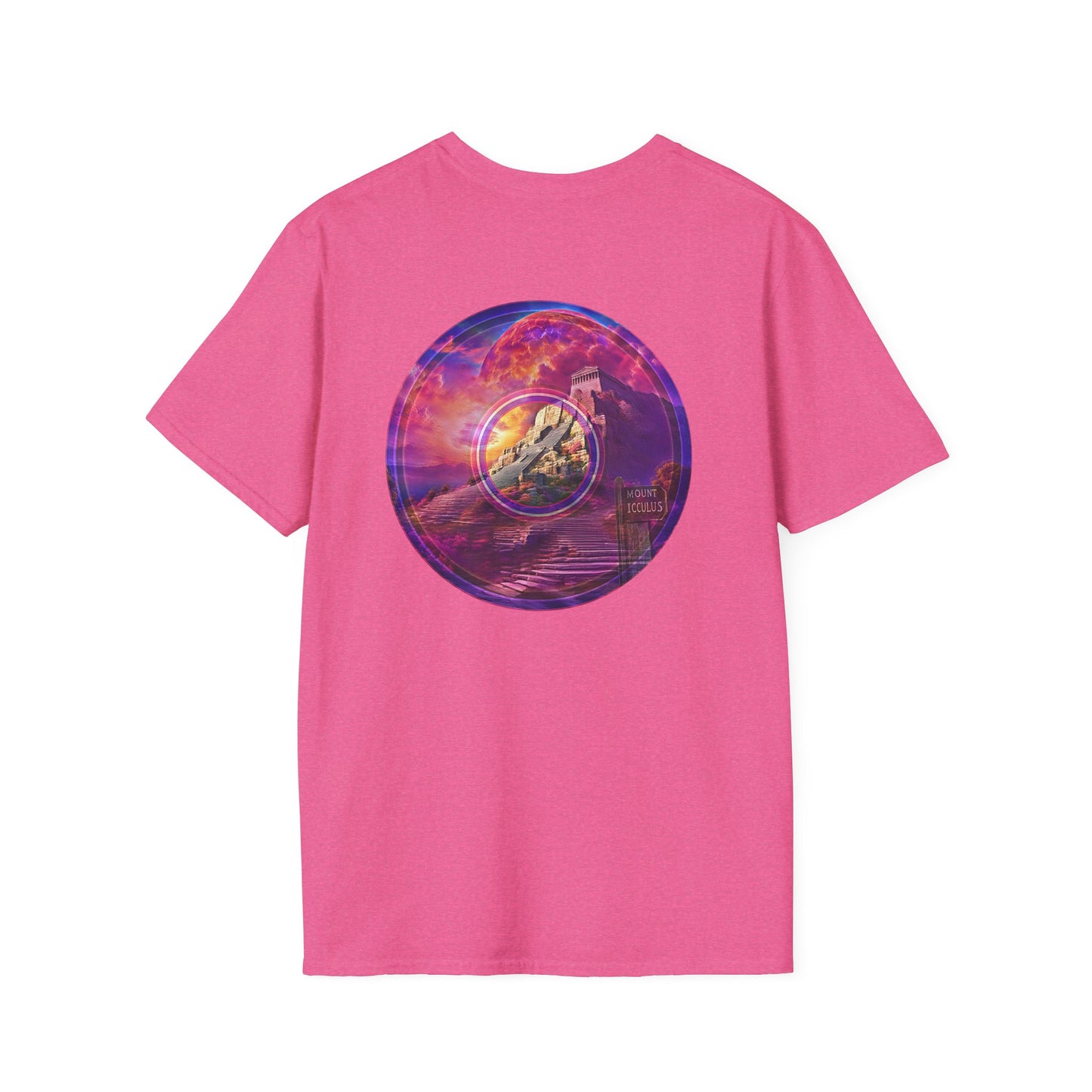 Classic Donut Tee - Unisex Soft-Style - "Icculus's Mountain Donuts " - series 1.0  - purple-ish donut