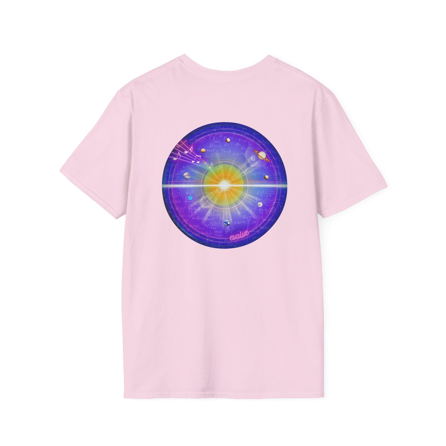 Classic Donut Tee - Unisex Soft-Style - "The Quite Profound Donut" - series 1.0  - blue/purple/magenta donut