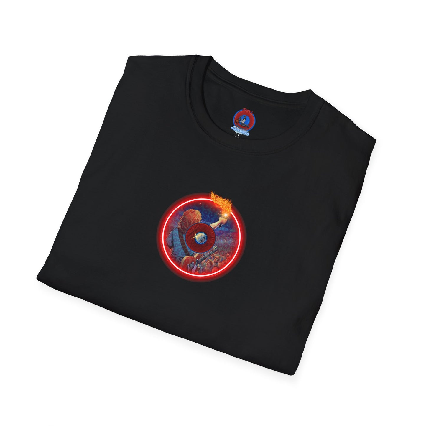 Classic Donut Tee - Unisex Soft-Style - "Torchbearer's Donut " - red donut