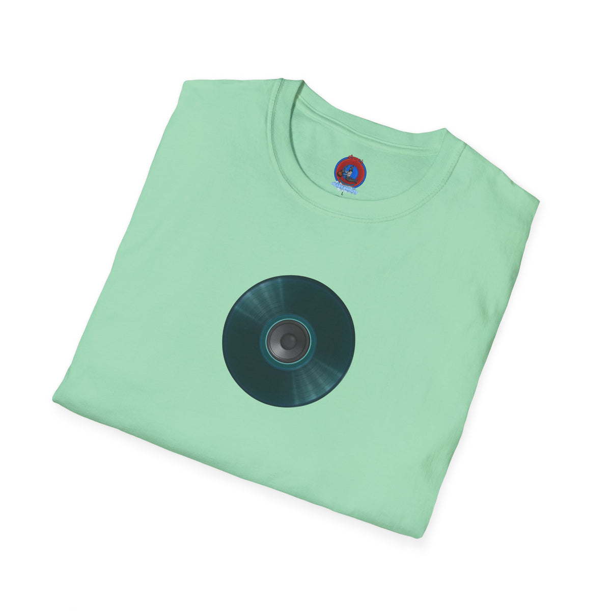 Classic Donut Tee - Unisex Soft-Style - "The Plain Record Donut" - series 1.0 - dark teal green