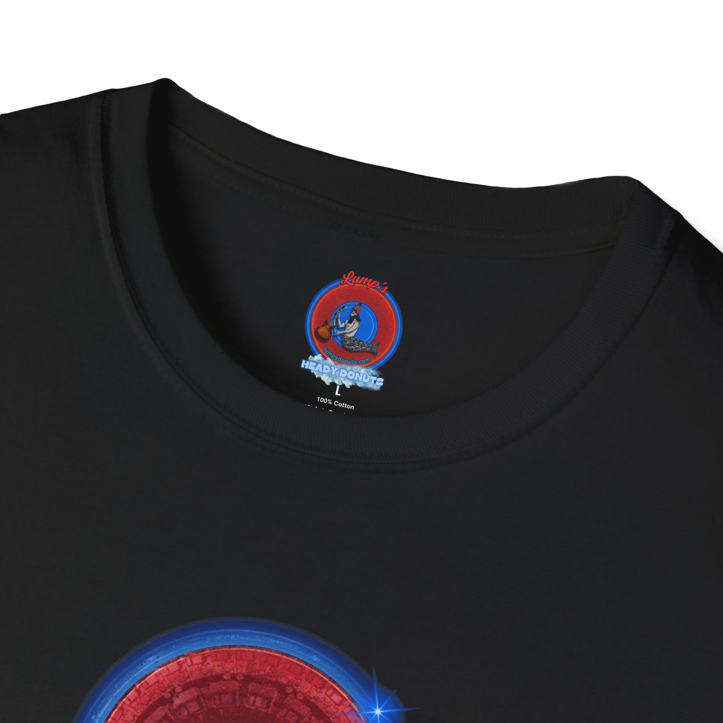 Classic Donut Tee - Unisex Soft-Style - "Homer's Perfect Donut" - series 1.0  - variant 2 - dark blue edging