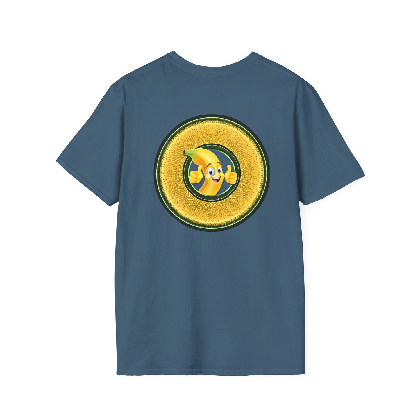 Classic Donut Tee - Unisex Soft-Style - "Dis sheet, it's bananas!" - series 1.0 - variant 5 - golden donut