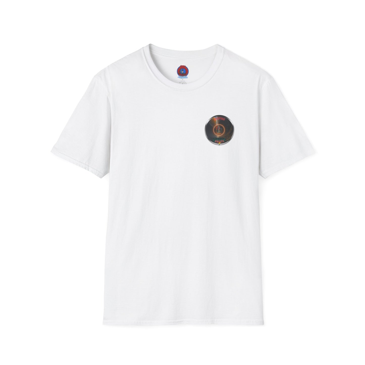 Classic Donut Tee - Unisex Soft-Style - "Donut Splashed in Oil" - picture donut [*charitable donut]