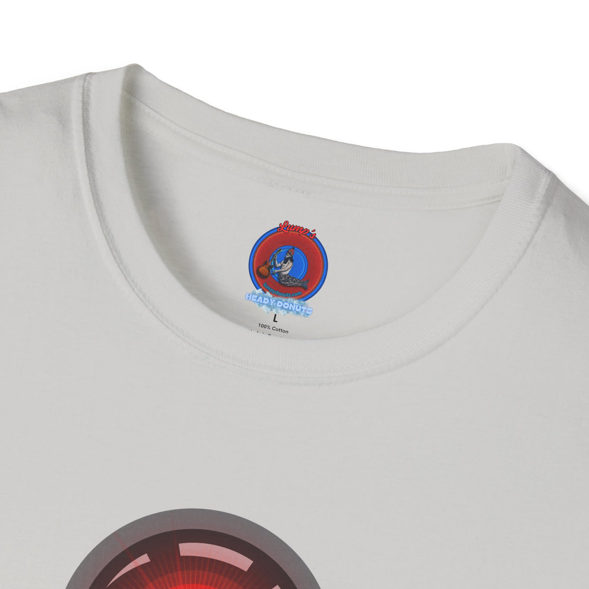 Classic Donut Tee - Unisex Soft-Style - "2025: a Donut Odyssey" - series 1.0 - variant 1 - black/red donut