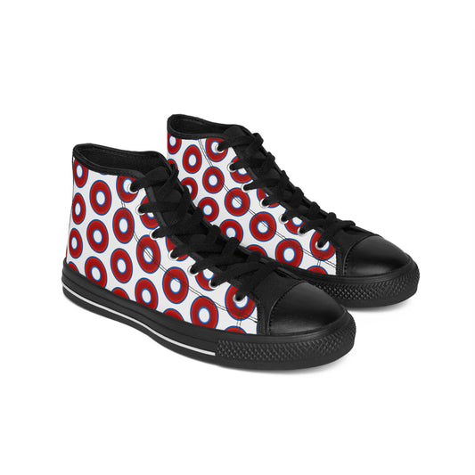 Cushiony Convectors - High Tops - red vivid donuts w/white background