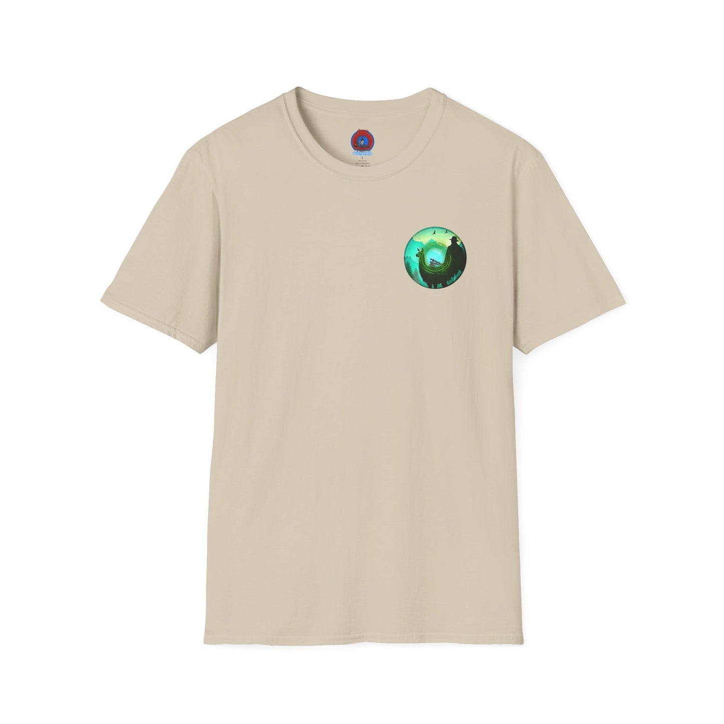 Classic Donut Tee - Unisex Soft-Style - "The Taboo(t) Donut" - green/picture donut
