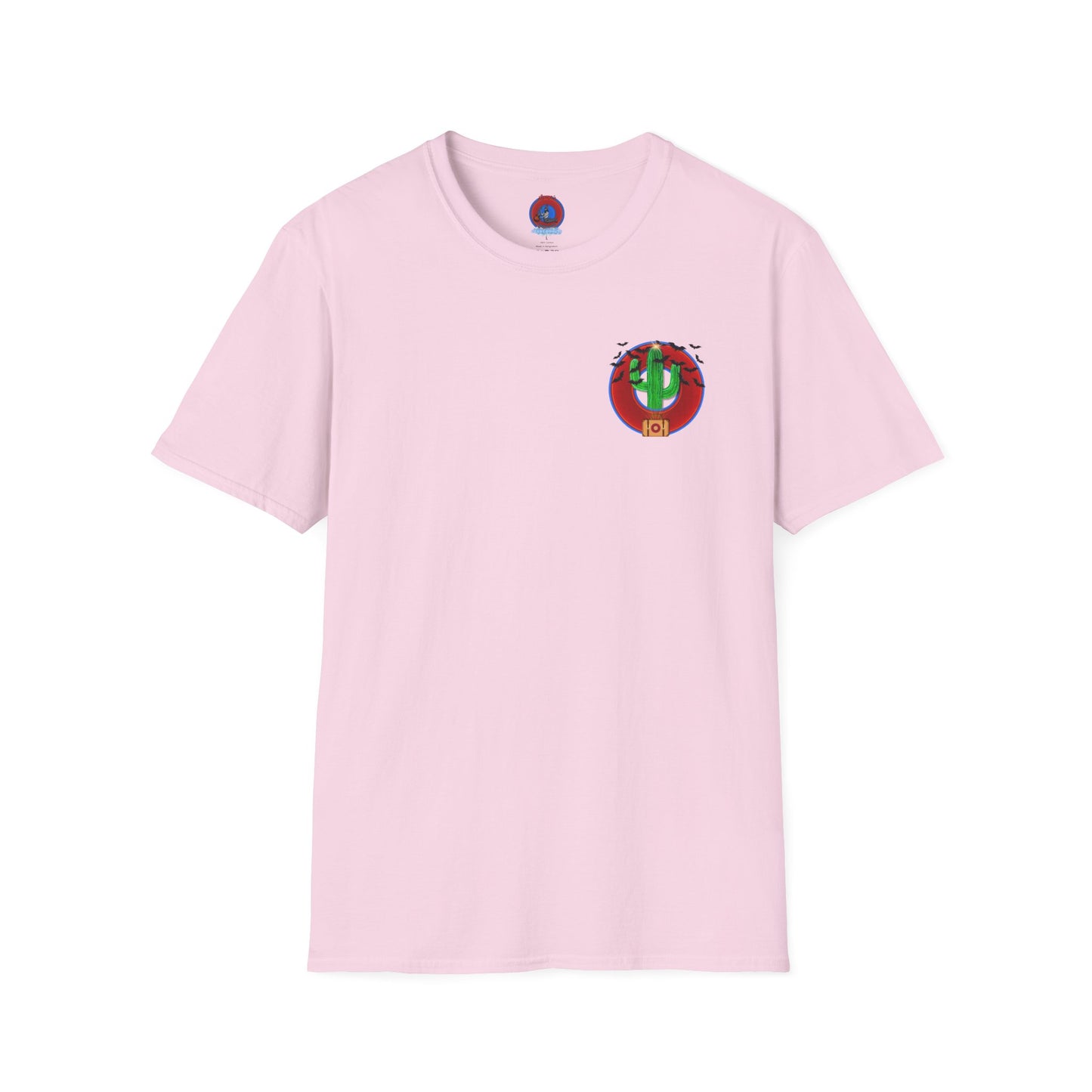 Classic Donut Tee - Unisex Soft-Style - "Raoul Duke's Sinfully Delicious Donut" - vivid red donut