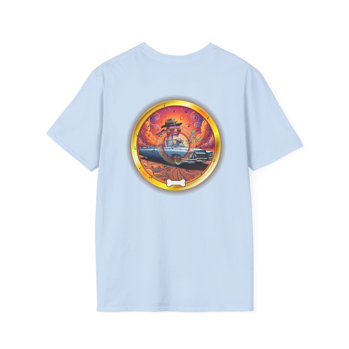 Classic Donut Tee - Unisex Soft-Style - "Jimmy's Marathon Donut Tee" - variant 4 - golden pic donut