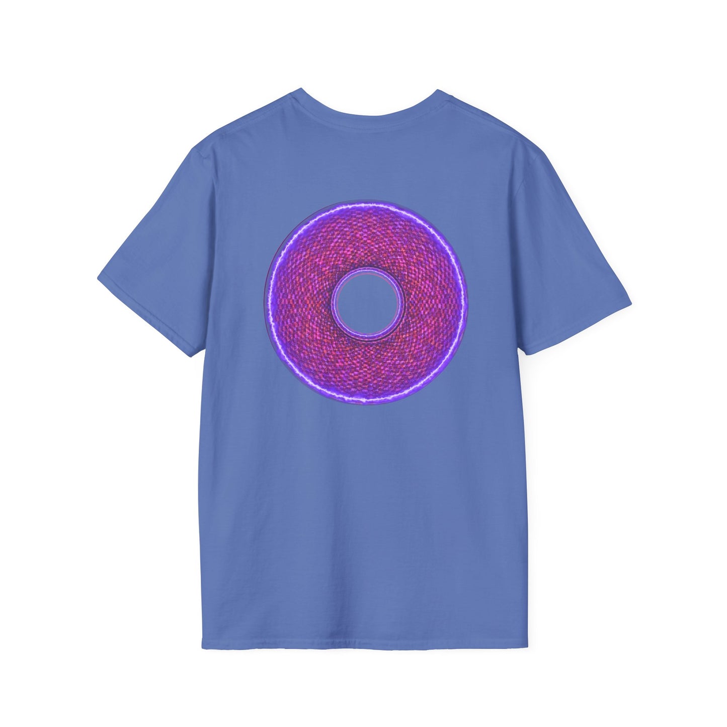 Classic Donut Tee - Unisex Soft-Style - "The Frankenstein Donut - It's Alive! " - series 1.0  - purple-ish donut