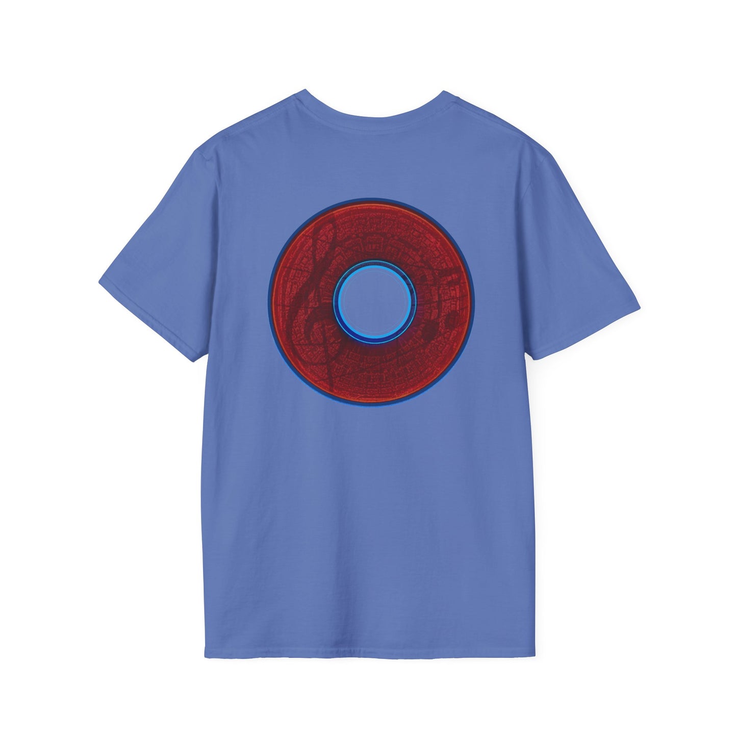Classic Donut Tee - Unisex Soft-Style - "The Musically Gifted Donut" - red donut - series 1.0