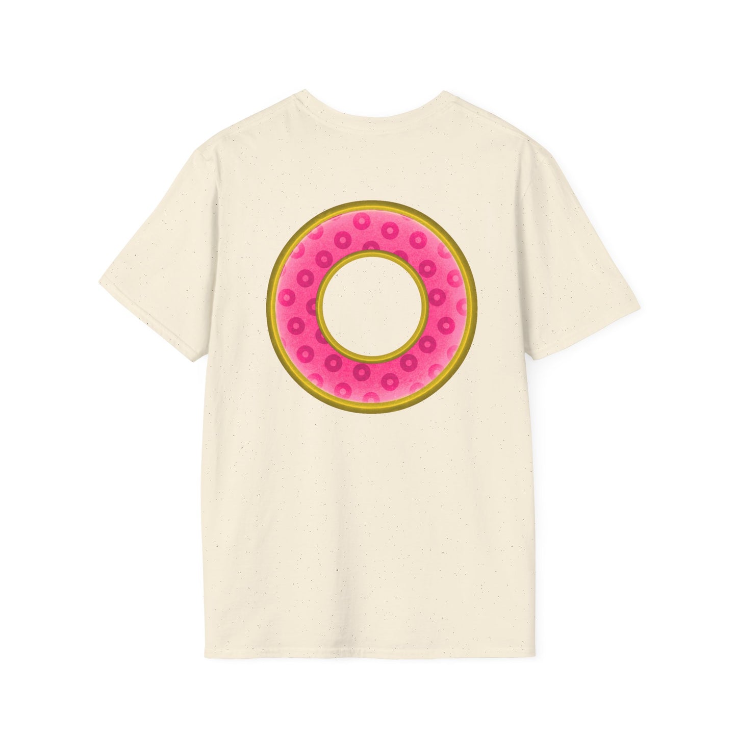 Plain Donuts/Unisex Soft-Style - "Plain Wide Mouthed Paradoxical Donuts" - pink/gold donuts