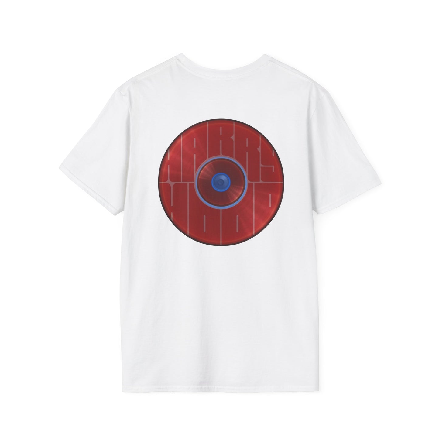 Classic Donut Tee - Unisex Soft-Style - "Harry's Hoodlum Donut" - series 1.0  - variant 2 - lights off/red donut(s)