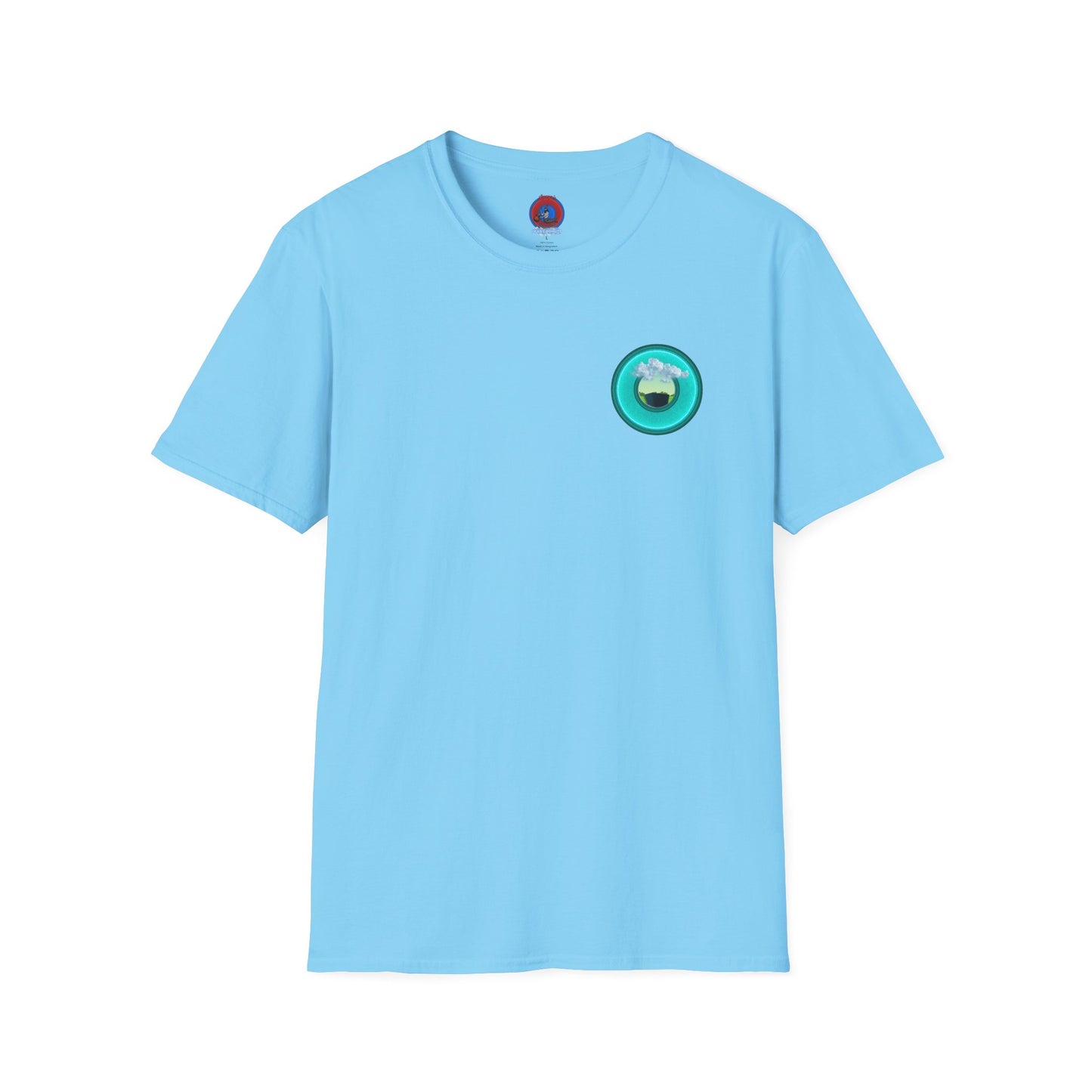Classic Donut Tee - Unisex Soft-Style - "Got Rhombus?" - series 1.0  - variant 1 - turquoise/teal donut
