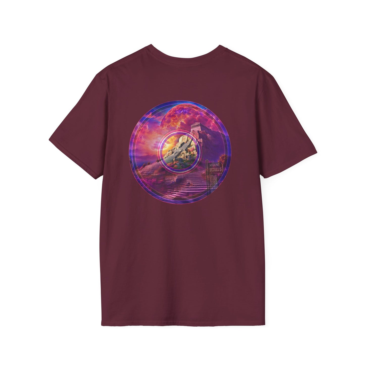 Classic Donut Tee - Unisex Soft-Style - "Icculus's Mountain Donuts " - series 1.0  - purple-ish donut