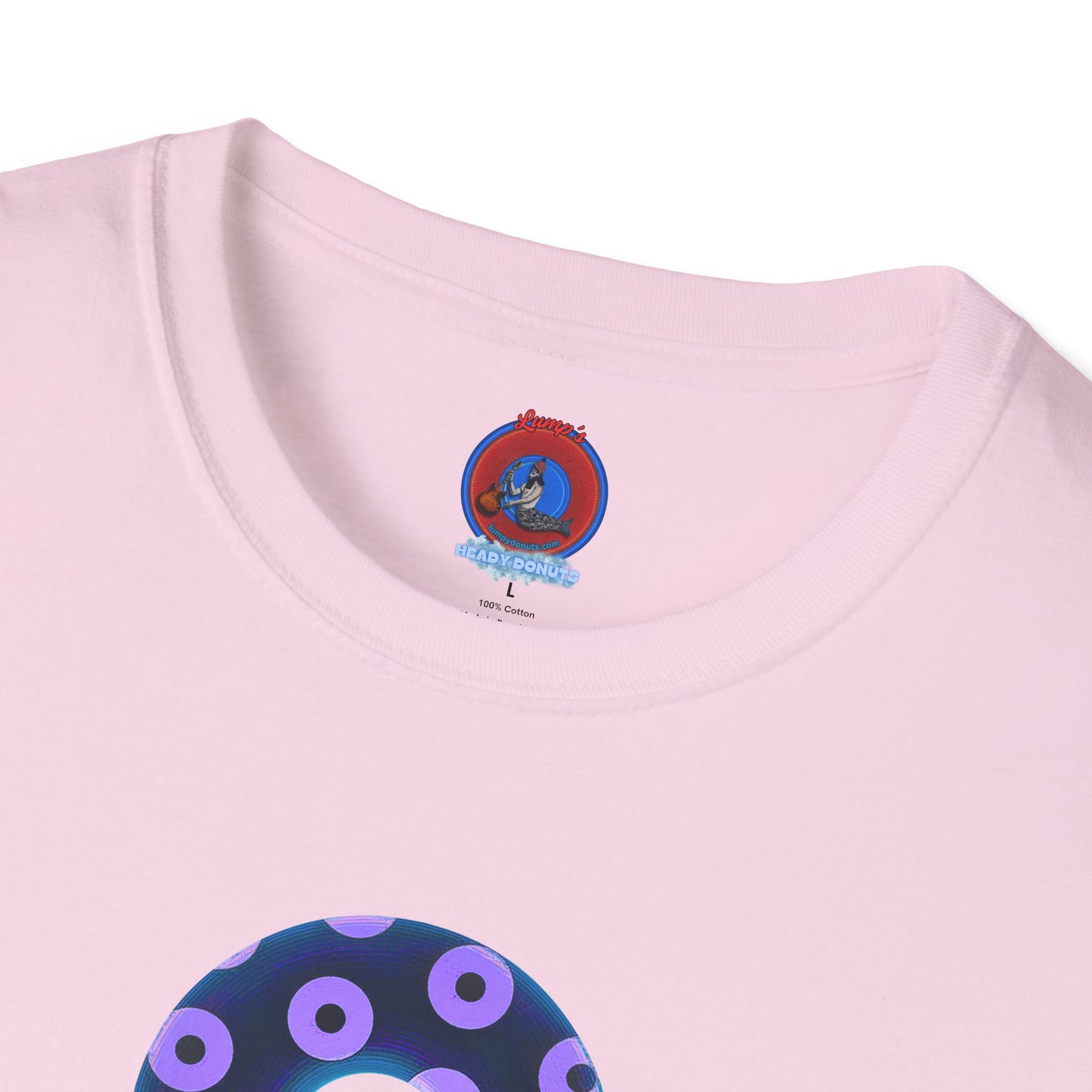 Plain Donuts/Unisex Soft-Style - "Plain Blimpy Paradoxical Donuts" - dark blue/light purple donuts