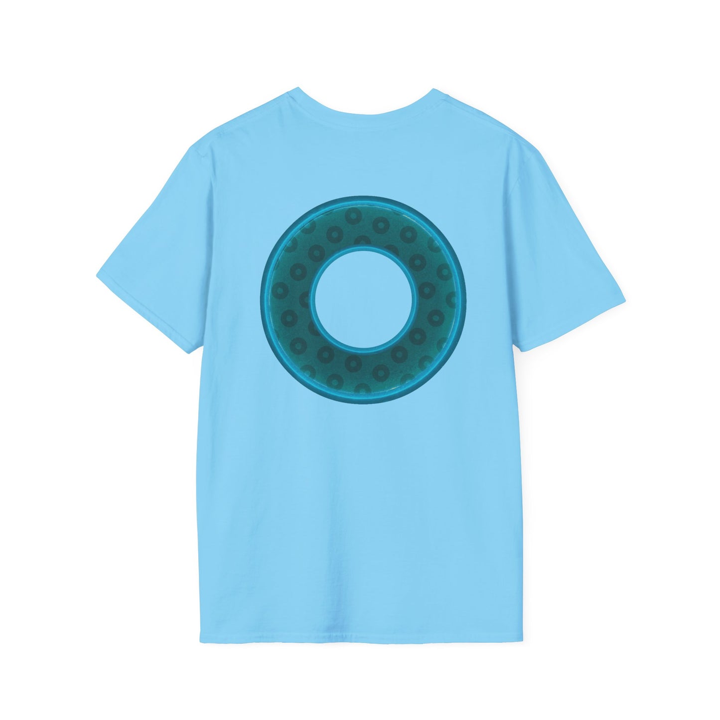 Plain Donuts/Unisex Soft-Style - "Plain Wide Mouthed Paradoxical Donuts" - dark teal/dark teal donuts