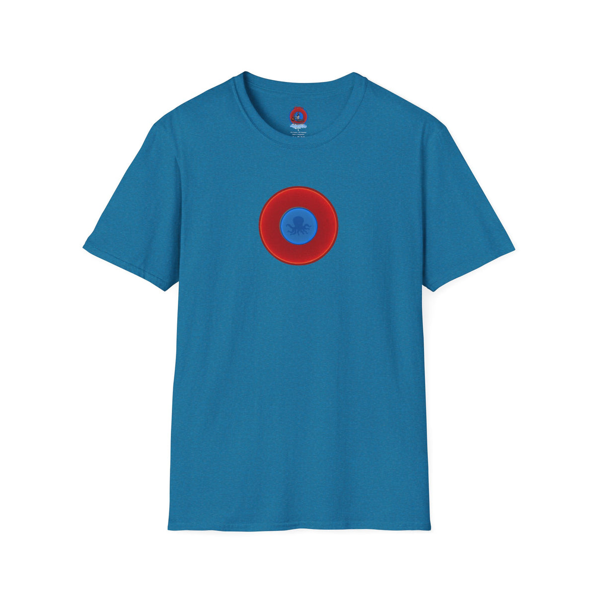Classic Donut Tee - Unisex Soft-Style - "Octopussy Donut" - series 1.0 -  vivid red donut