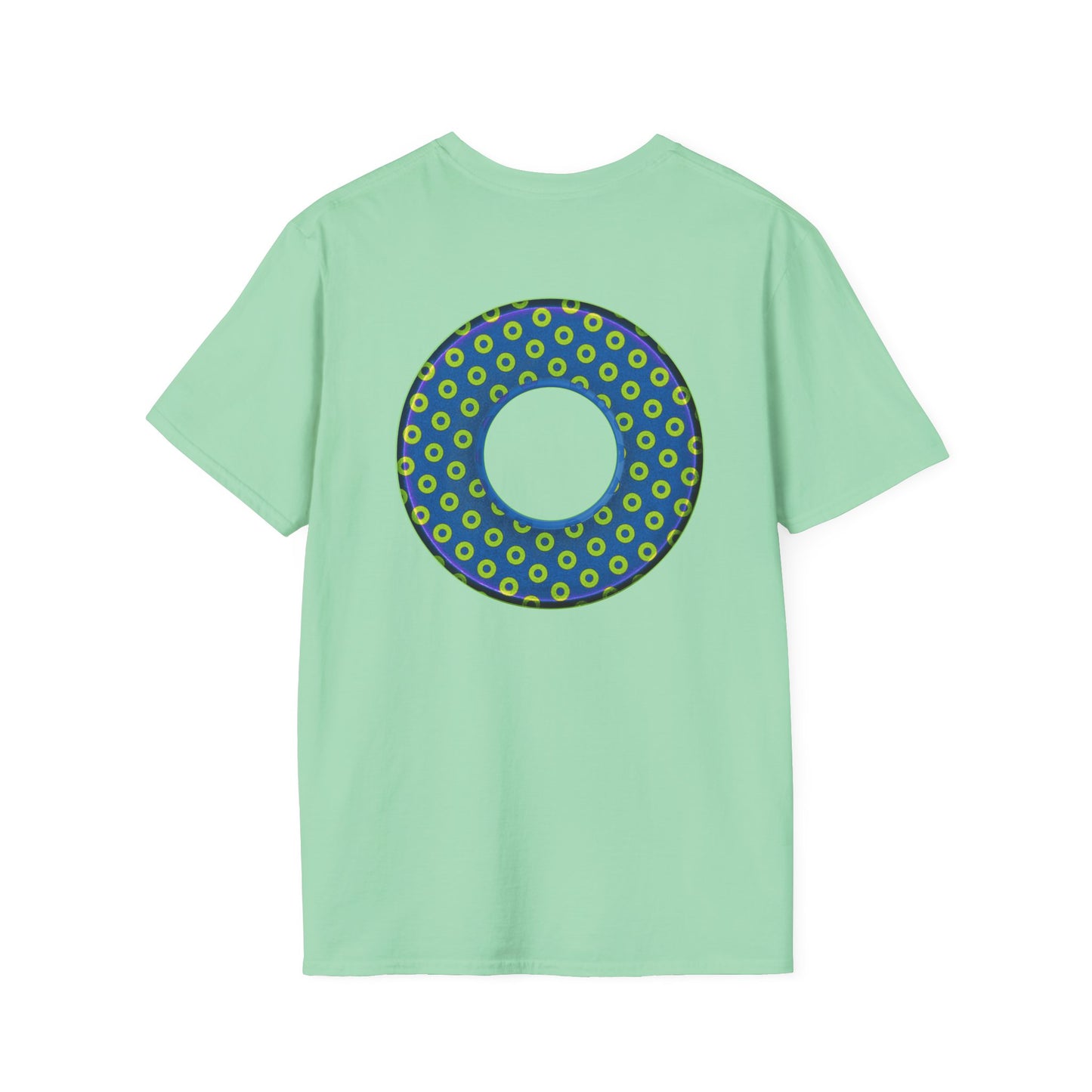 Plain Donuts/Unisex Soft-Style - "Plain Electric Paradoxical Donuts" - yellow/blue donuts