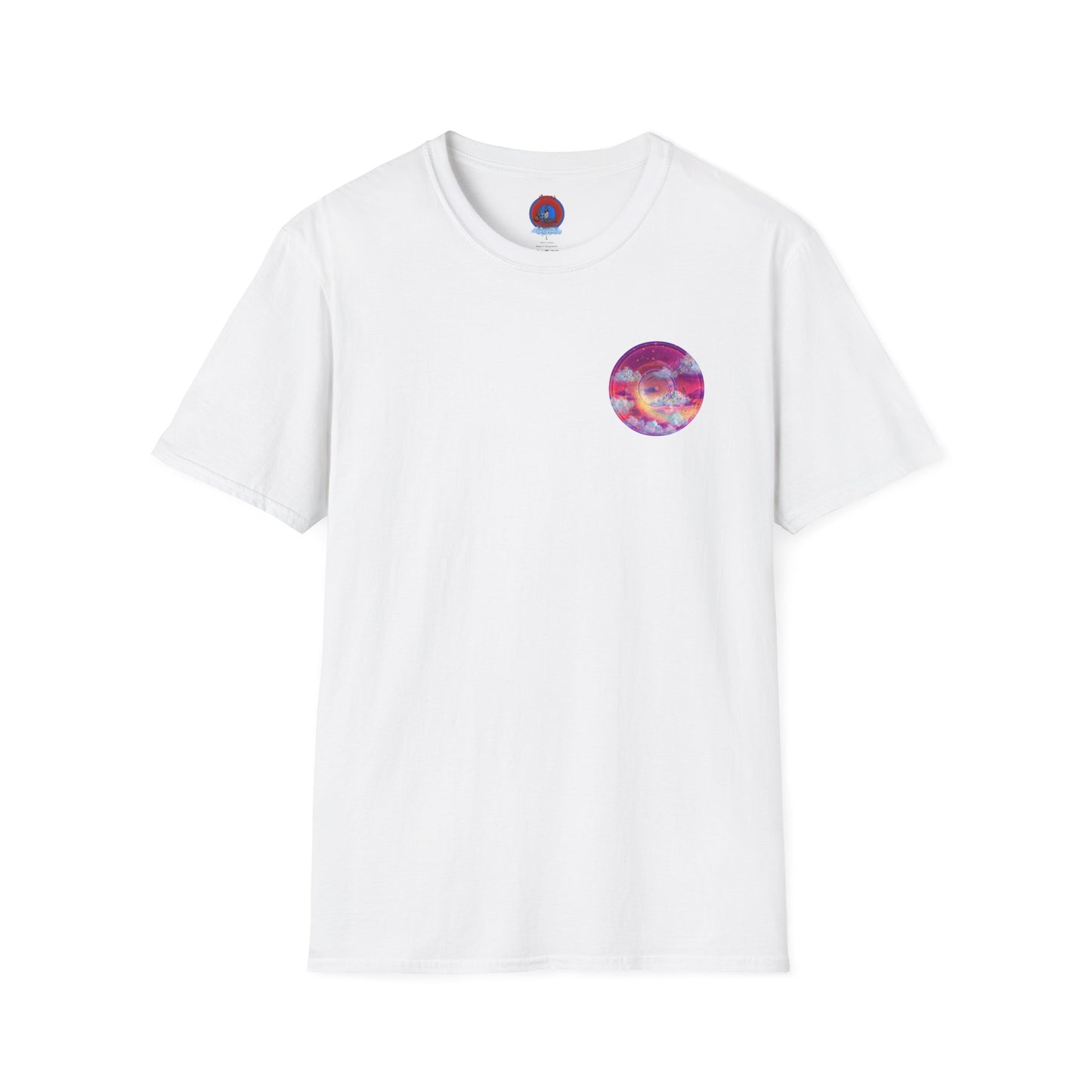 Classic Donut Tee - Unisex Soft-Style - "Pillow Donuts of Cotton" - vivid magenta pic donut