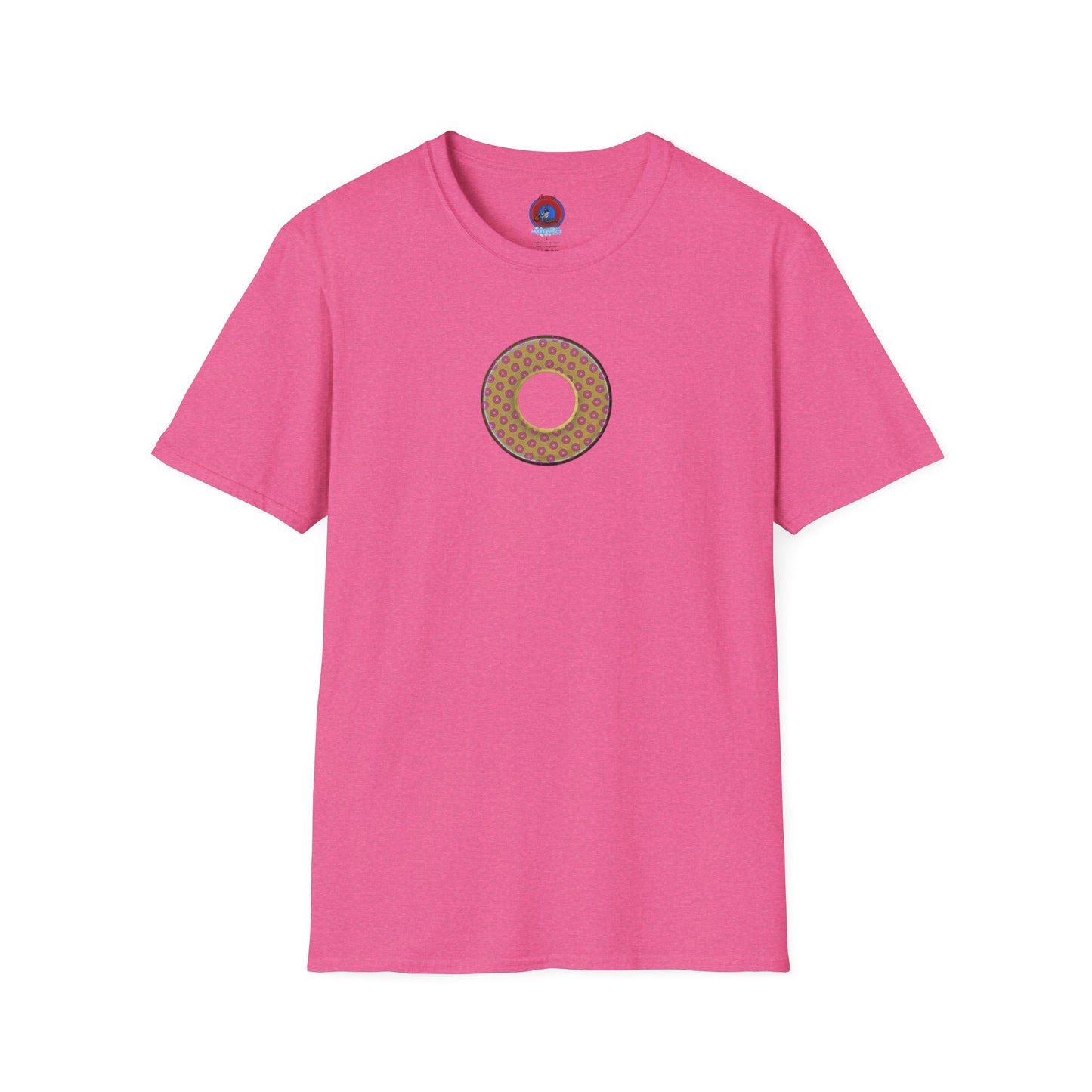 Plain Donuts/Unisex Soft-Style - "Plain Electric Paradoxical Donuts" - gold/pink donuts