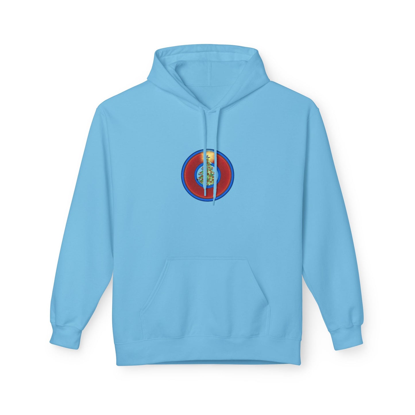 Fleece Harry Hoodies [Midweight Soft-style] - "It's Always Phishmas in Philly" - red rustic donut