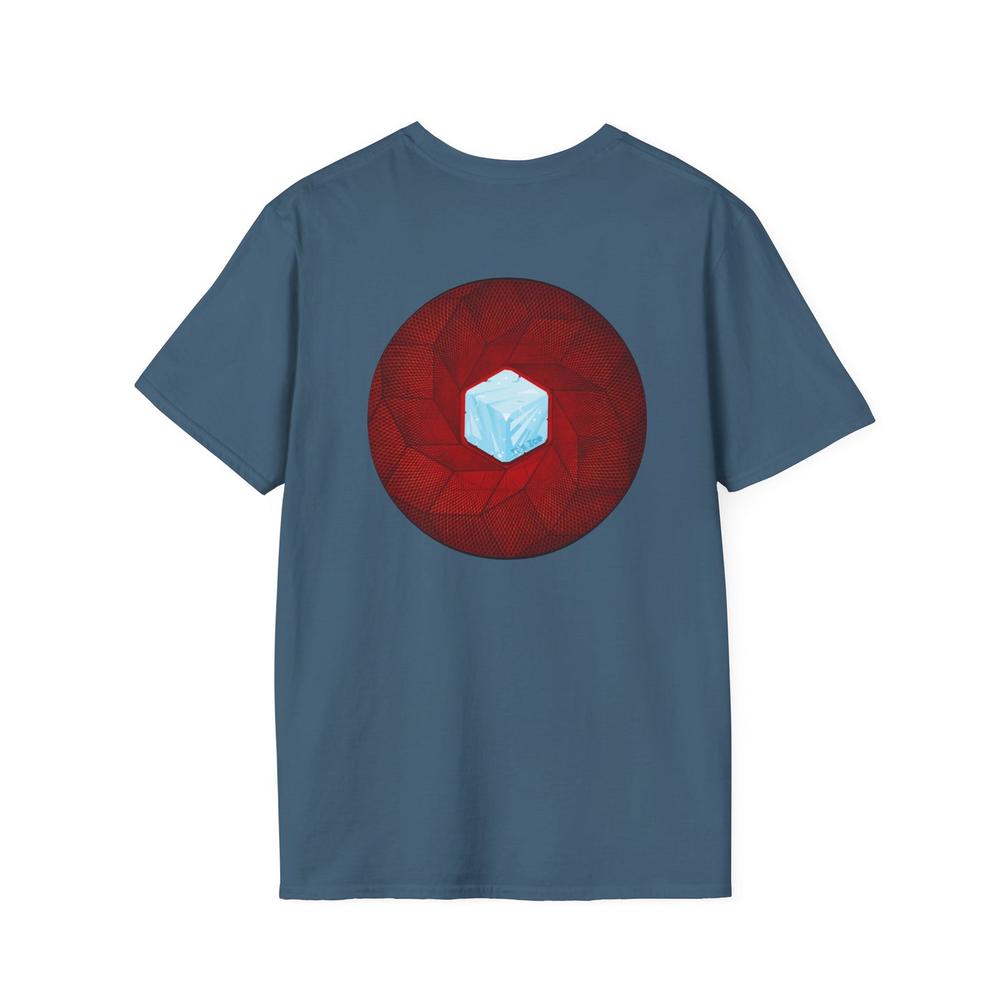 Classic Donut Tee - Unisex Soft-Style - "It's Ice... Cube's Donut" - variant 1 - red cubed donut