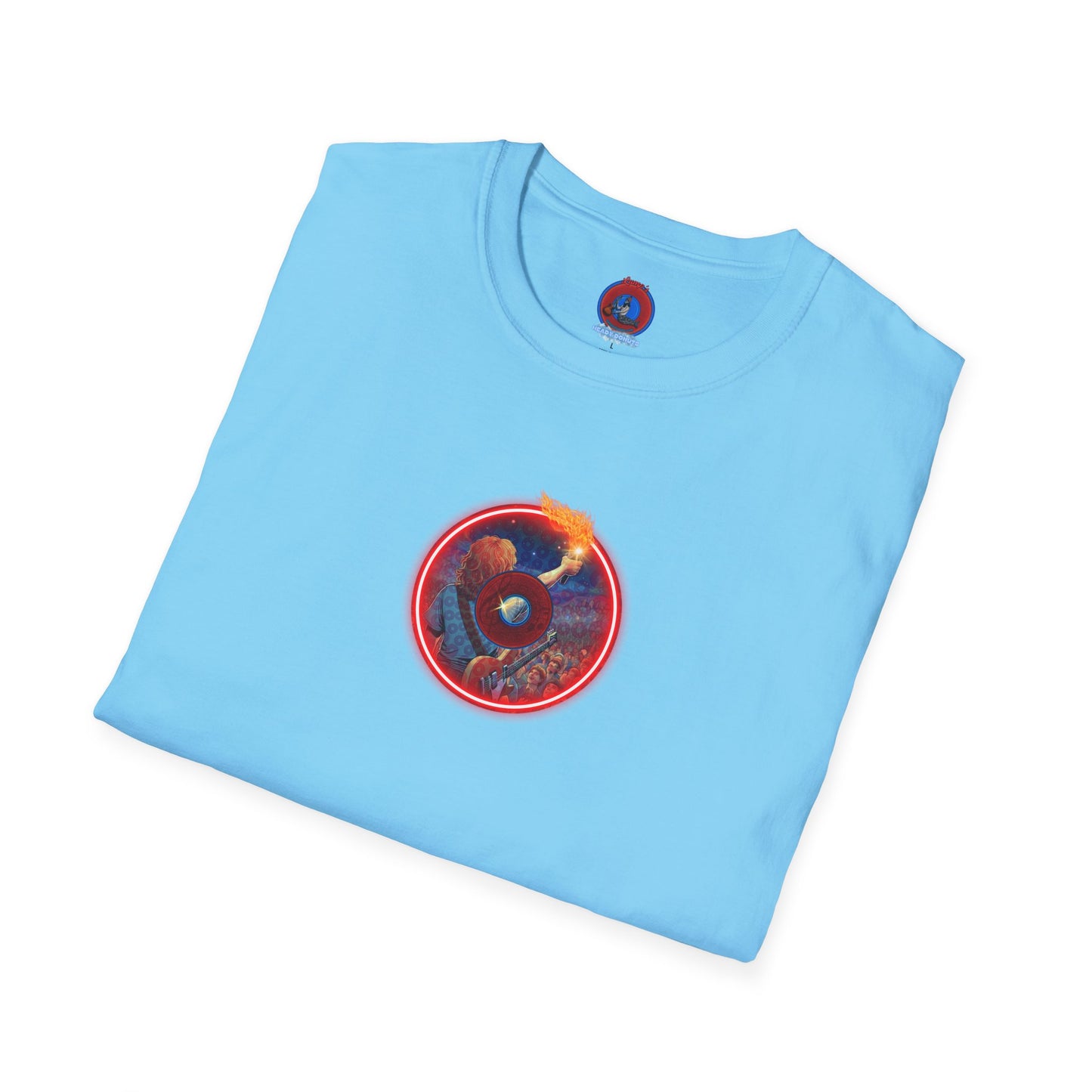 Classic Donut Tee - Unisex Soft-Style - "Torchbearer's Donut " - red donut