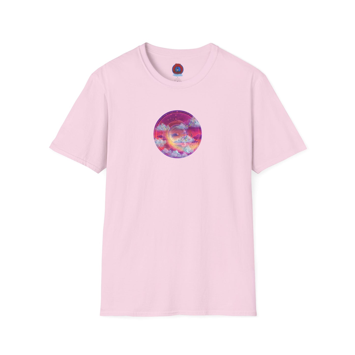 Classic Donut Tee - Unisex Soft-Style - "Pillow Donuts of Cotton" - vivid magenta pic donut