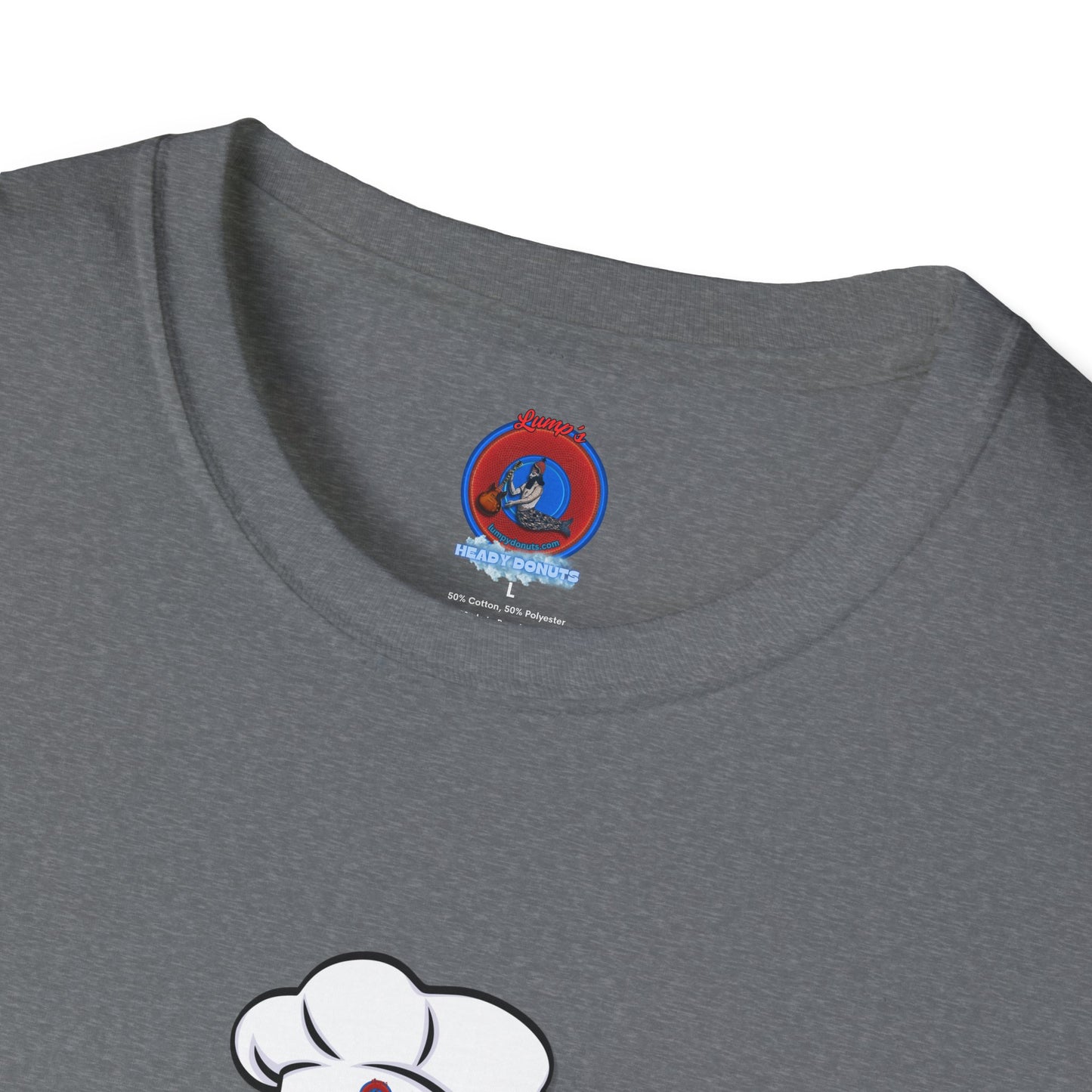 Classic Donut Tee - Unisex Soft-Style - "My Phriend the Donut" - plump vivid red donut