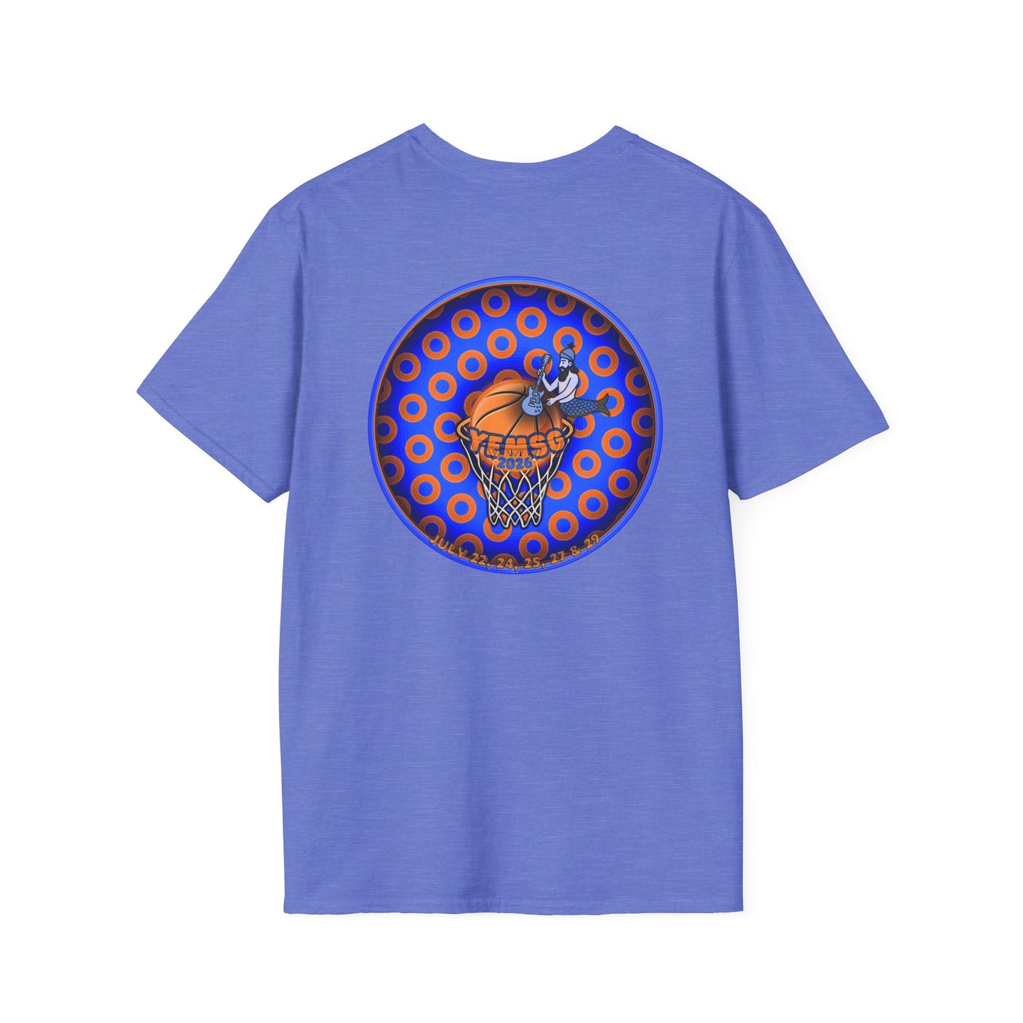 Classic Donut Tee - Unisex Soft-Style - "Diedrich Knickerbocker's Donut" - blue/orange caviar paradox donut - variant 2