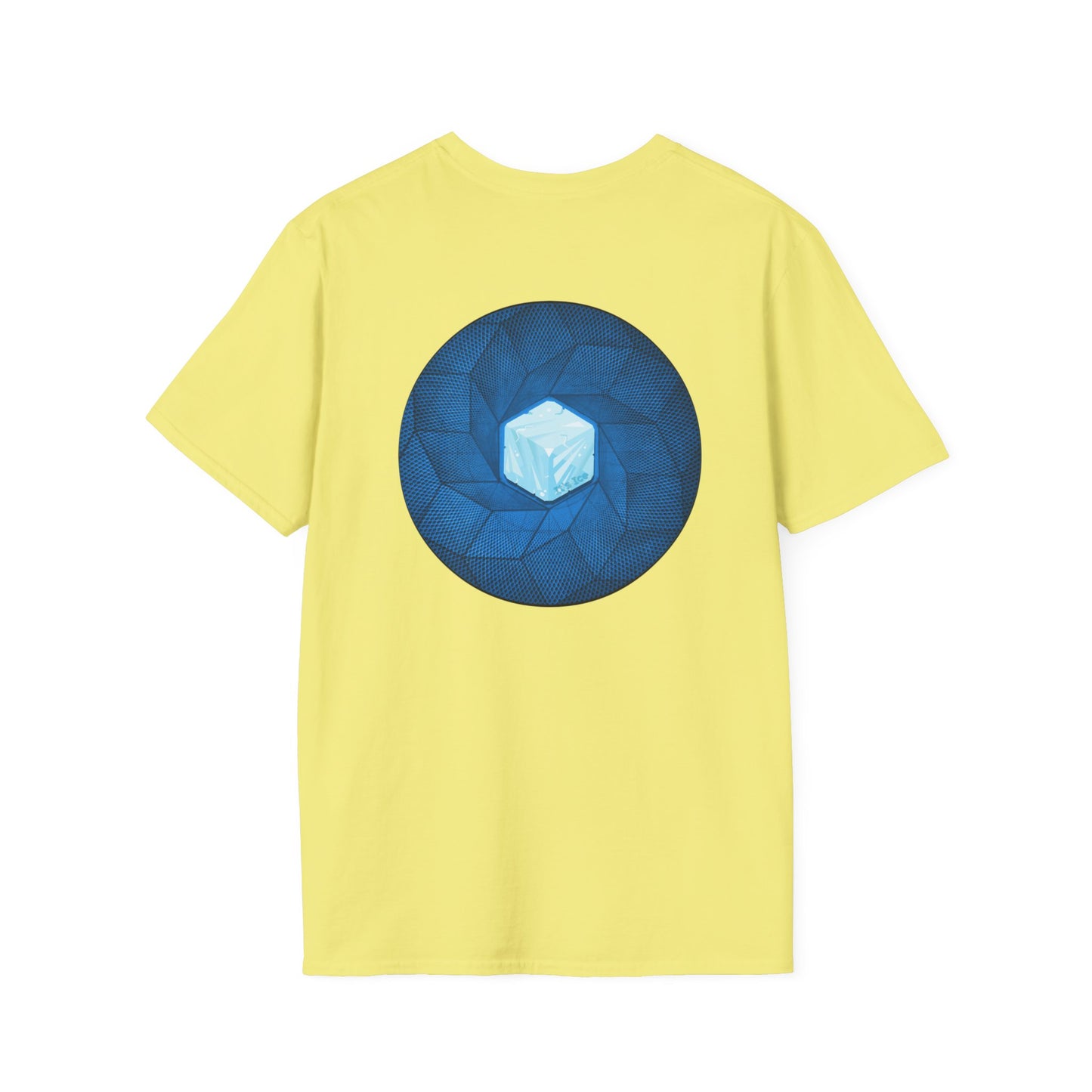 Classic Donut Tee - Unisex Soft-Style - "It's Ice... Cube's Donut" - variant 2 - blue cubed donut