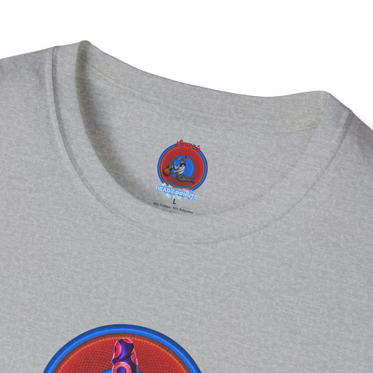 Classic Donut Tee - Unisex Soft-Style - "Sir Richard's Phamous Donut" - series 1.0  - variant 1 - red/blue paradox donut