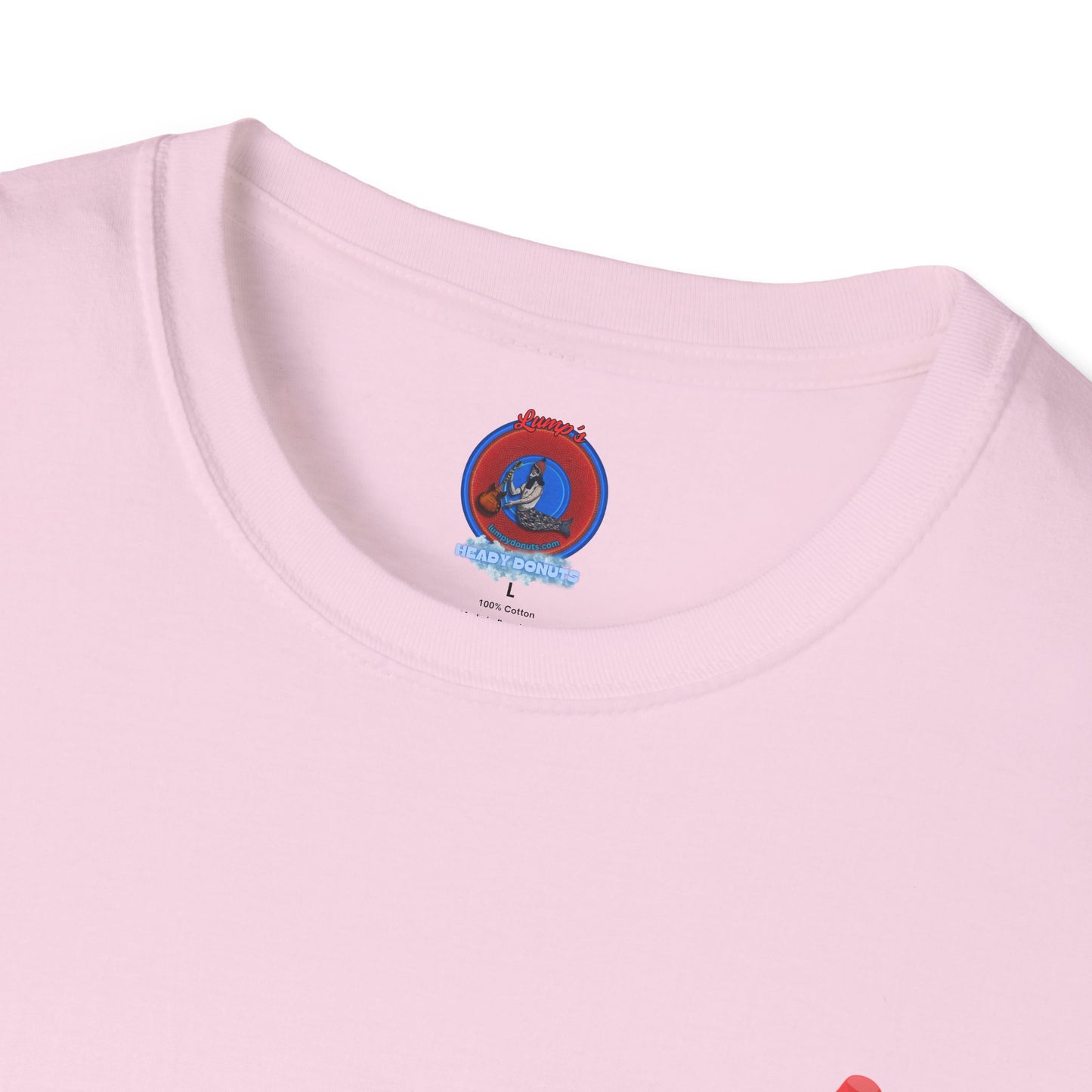 Classic Donut Tee - Unisex Soft-Style - "Blow this Popsicle Stand" - red/blue/cream - bomb pop