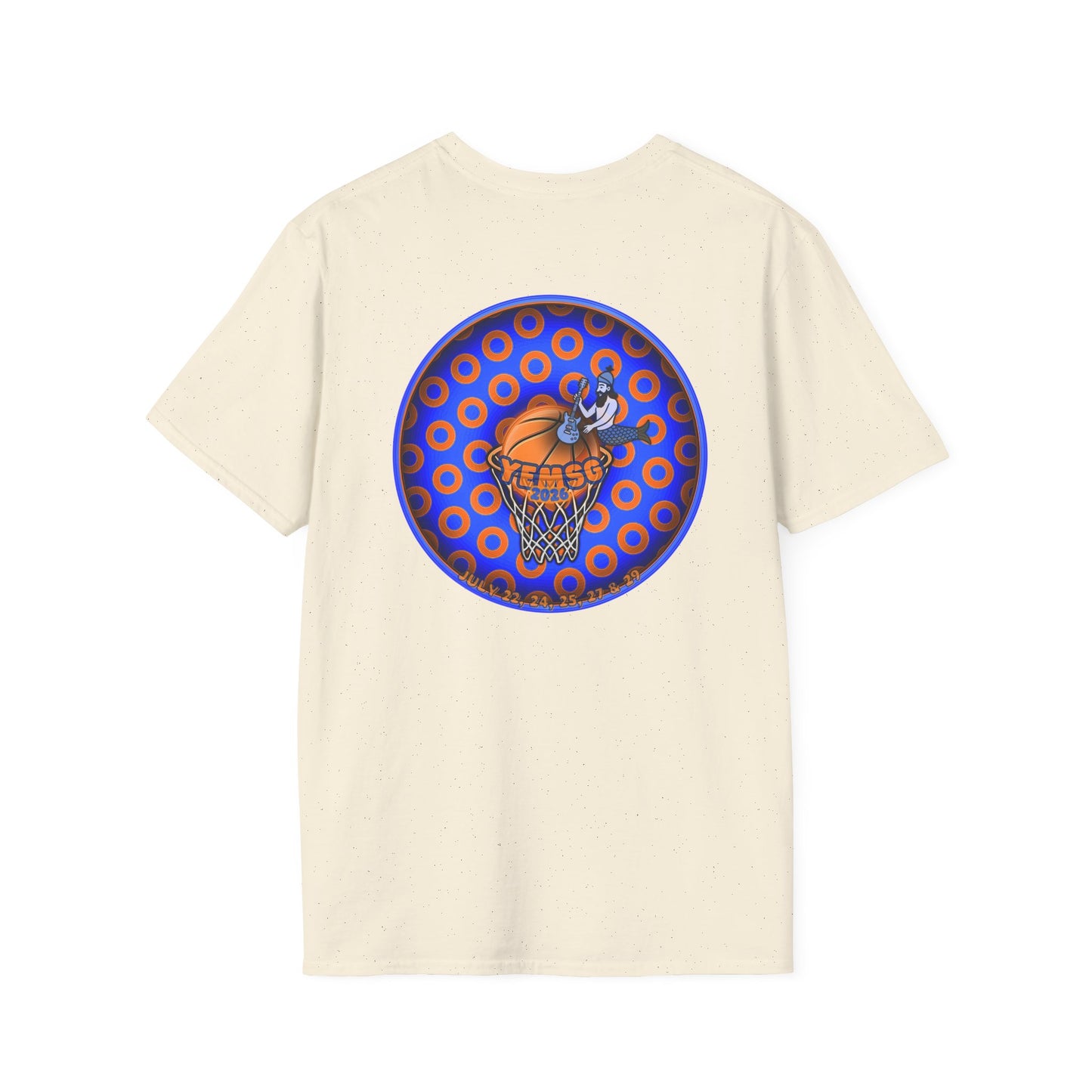 Classic Donut Tee - Unisex Soft-Style - "Diedrich Knickerbocker's Donut" - blue/orange caviar paradox donut - variant 2