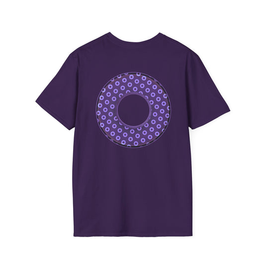 Plain Donuts/Unisex Soft-Style - "Plain Electric Paradoxical Donuts" - light purple/dark purple donuts