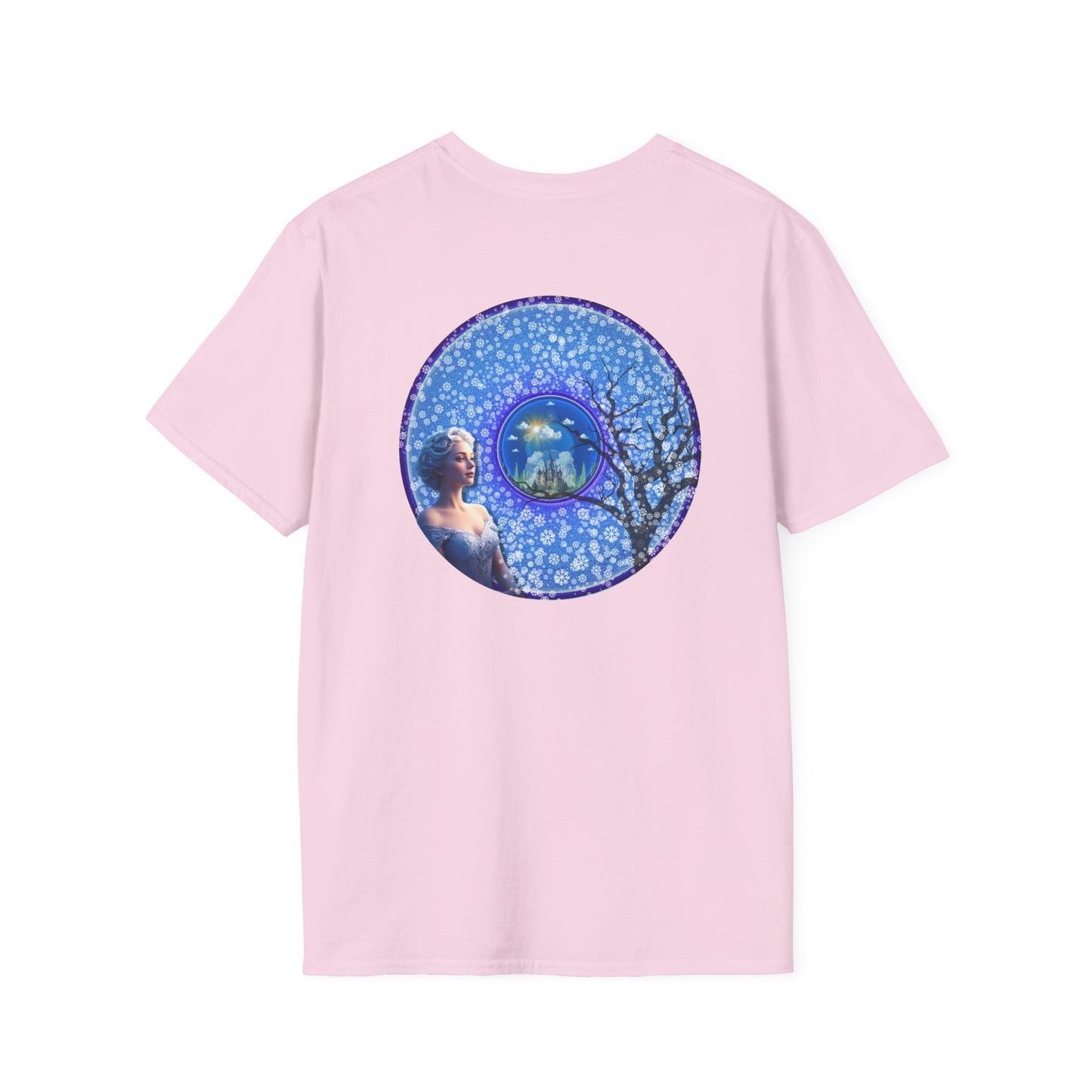 Classic Donut Tee - Unisex Soft-Style - "The Donut Locked in Glaciers" - series 1.0 - blue donut