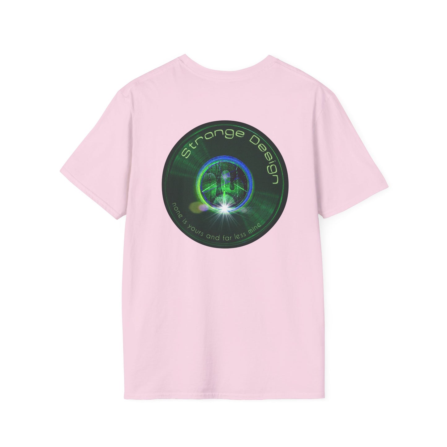 Classic Donut Tee - Unisex Soft-Style - "The Strangely Designed Donut Tee" - series 1.0 - green donut