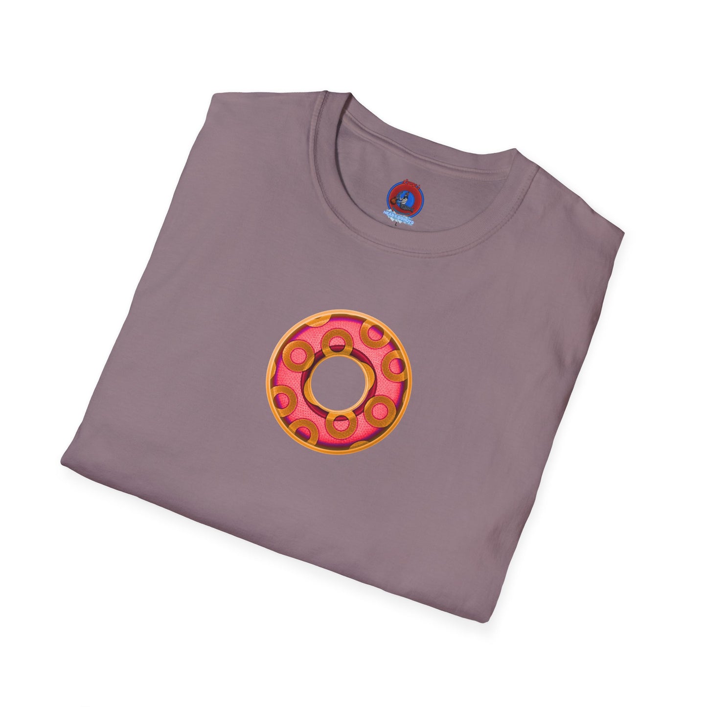 Plain Donuts/Unisex Soft-Style - "Plain Rustic Paradoxical Donuts" - rose/gold donuts