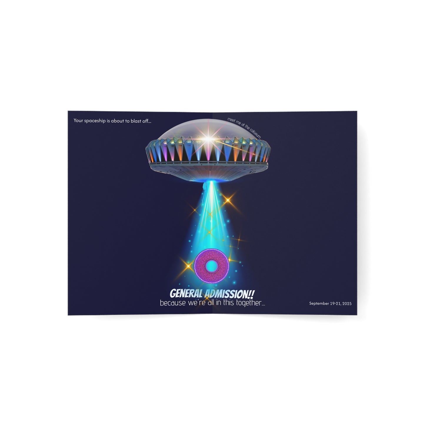 Lumpy Wishes - "Come Blastoff w/Me" - phriends/phamily greeting card series [*Charitable Product]