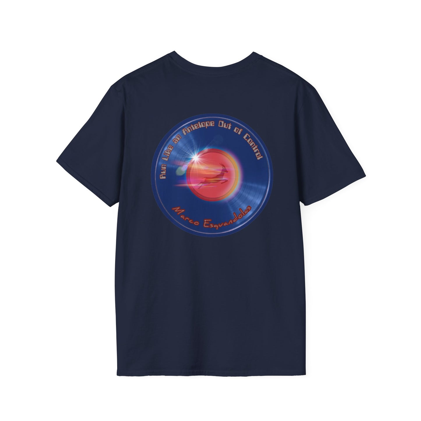 Classic Donut Tee - Unisex Soft-Style - "Marco's Preferred Donut" - series 1.0 - blue donut