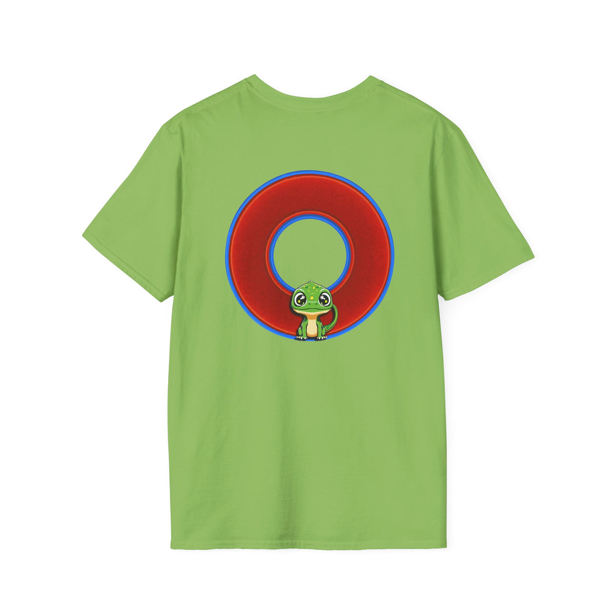 Classic Donut Tee - Unisex Soft-Style - "Little Baby Rutherford's Splendorous Tee" - vivid red donut