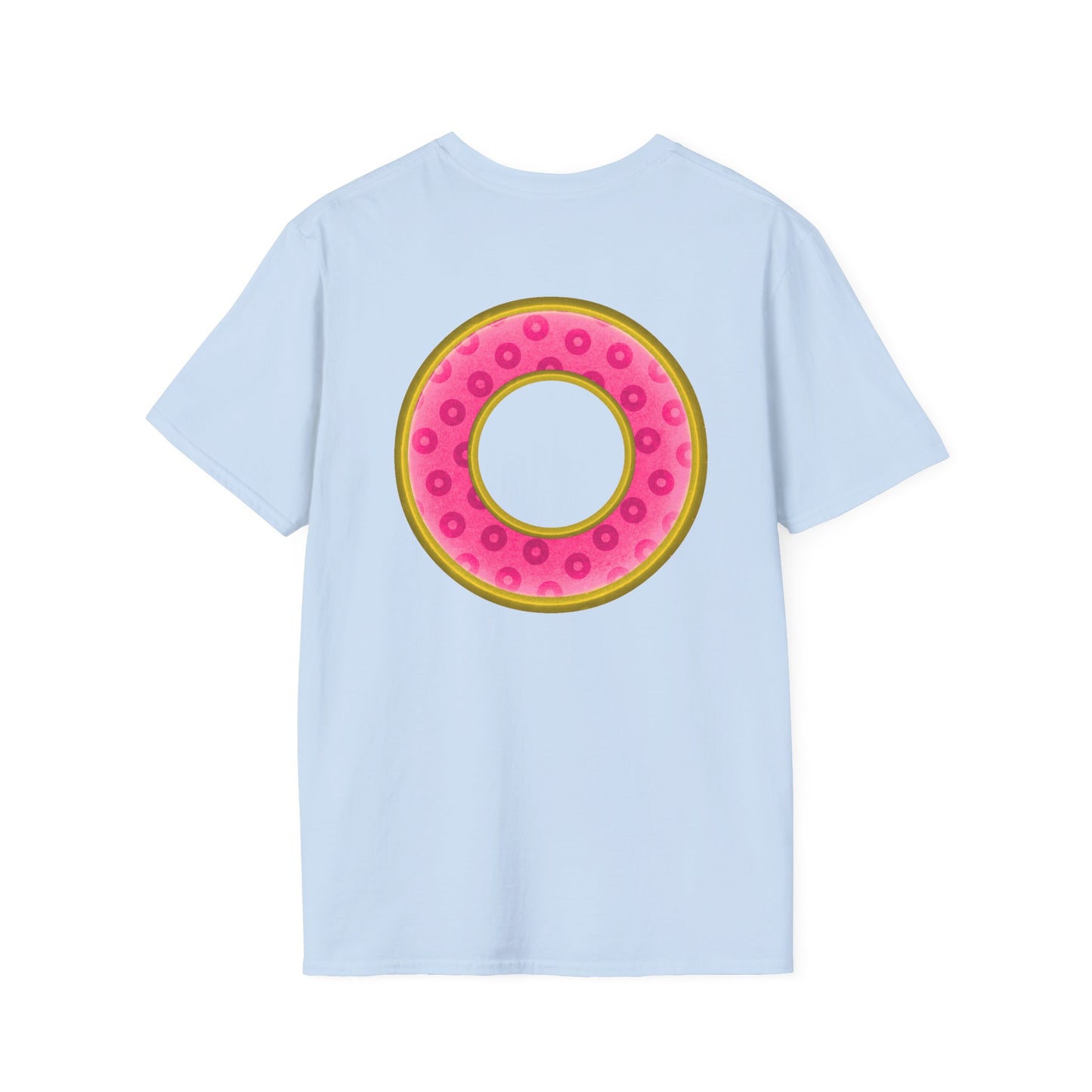 Plain Donuts/Unisex Soft-Style - "Plain Wide Mouthed Paradoxical Donuts" - pink/gold donuts