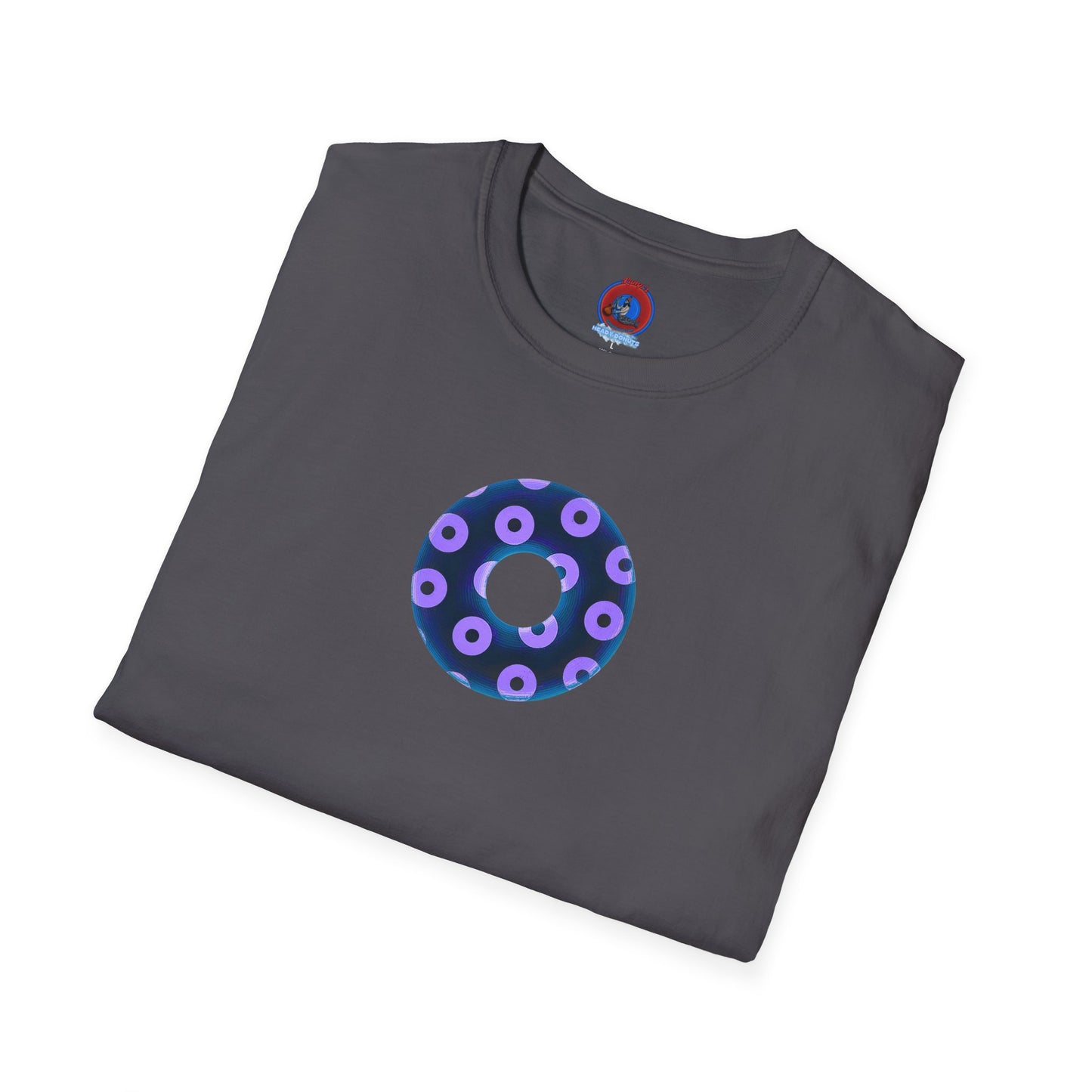 Plain Donuts/Unisex Soft-Style - "Plain Blimpy Paradoxical Donuts" - dark blue/bright purple donuts