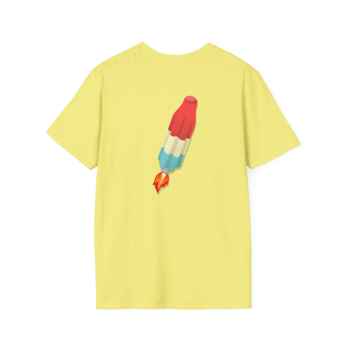 Classic Donut Tee - Unisex Soft-Style - "Blow this Popsicle Stand" - red/blue/cream - bomb pop
