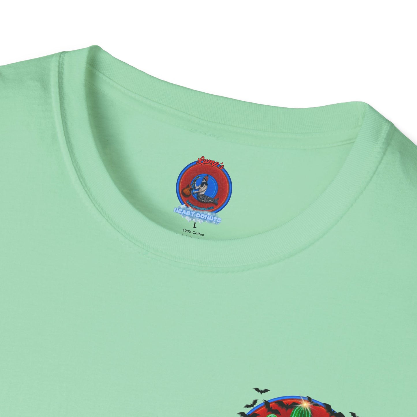 Classic Donut Tee - Unisex Soft-Style - "Raoul Duke's Sinfully Delicious Donut" - vivid red donut