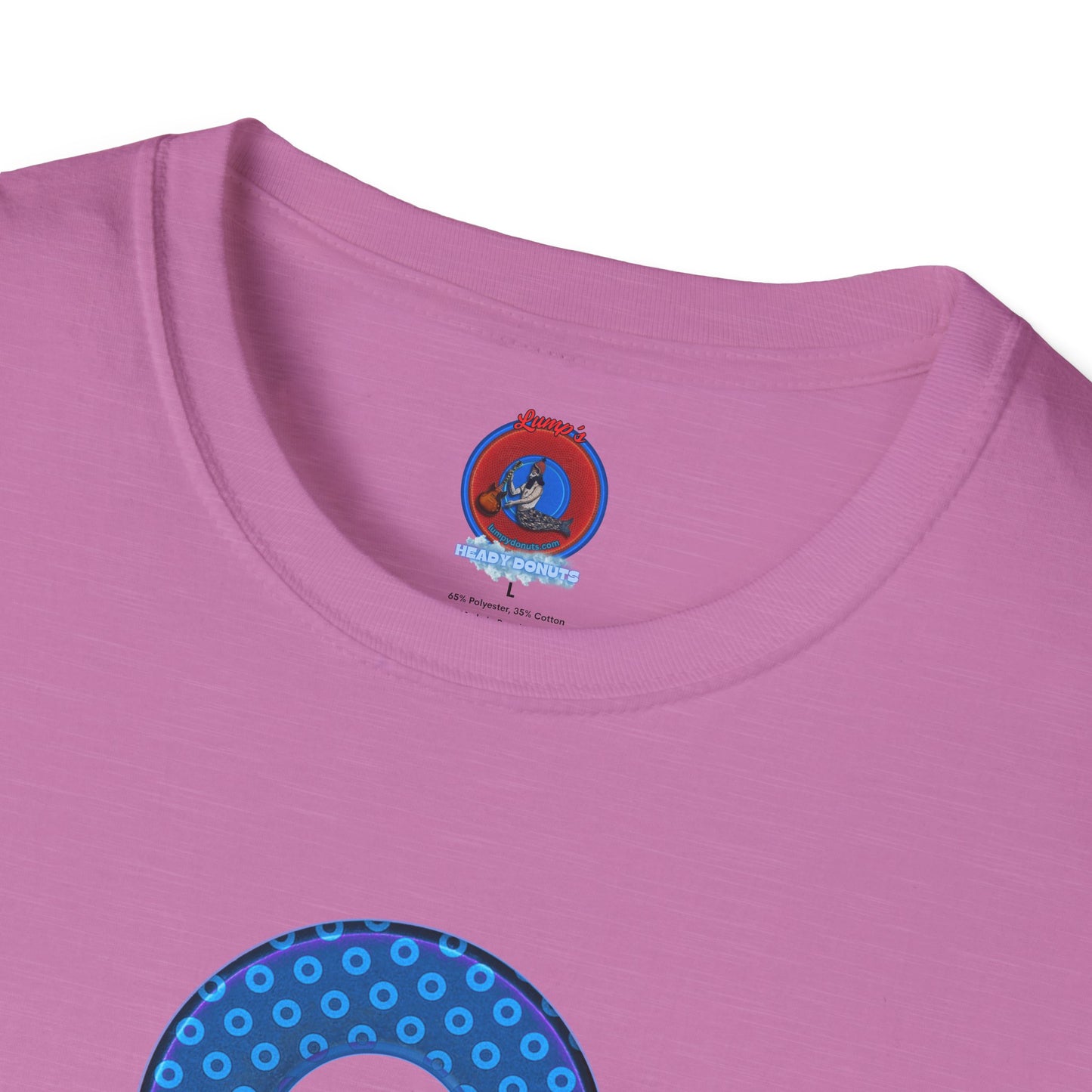 Plain Donuts/Unisex Soft-Style - "Plain Electric Paradoxical Donuts" - sky blue/dark blue donuts